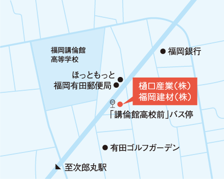 福岡建材株式会社地図